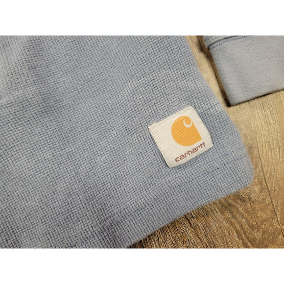 Carhartt Men's dolphin grey waffle knit Sweater - Picture 2 of 5